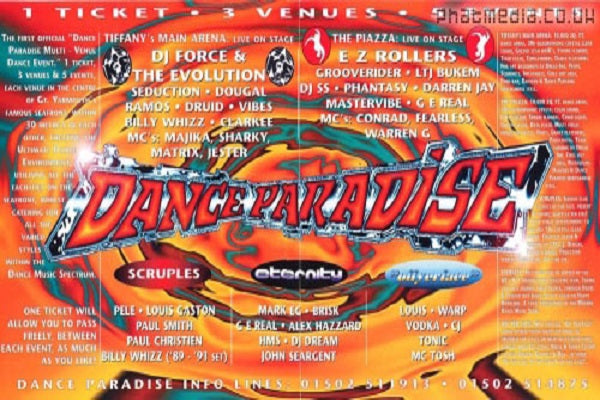 Dance Paradise Live Classic Events DJ-Sets Compilation (1993 - 1995)