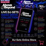 Above & Beyond Live Trance Audio & Video DJ-Sets 500GB PORTABLE USB3 HARD DRIVE (2001 - 2026)