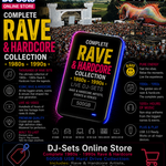 COMPLETE RAVE COLLECTION - Live DJ-Sets 500GB USB3 HARD DRIVE