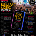COMPLETE GLOBAL EVENTS & CLUBS COLLECTION - Live Audio & Video DJ-Sets 6TB USB3 HARD DRIVE