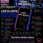 Sasha & John Digweed Live Classics, House & Techno Audio & Video DJ-Sets 1TB PORTABLE USB3 HARD DRIVE (1989 - 2026)